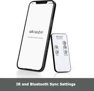 Thuisspa Bluetooth Verdamper Sweat Tent Saunastoel Zwart Draagbare Stoomsauna