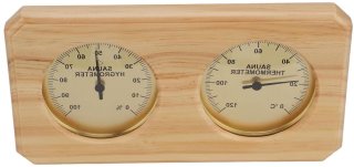 De TTGoods - Houten saunatermometer en hygrometer in één oogopslag