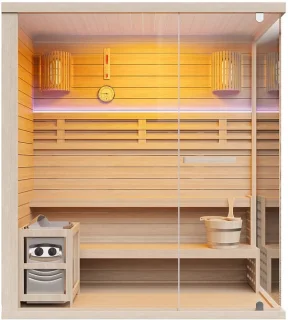 Vente-unique fins glazen sauna Selki