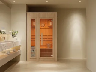Vente-unique finse sauna met kachel ULVILA