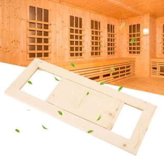 Ventilatierooster houten rechthoekig