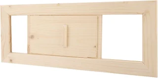 Ventilatierooster Rechthoekig Hout voor Sauna en Stoomkamer