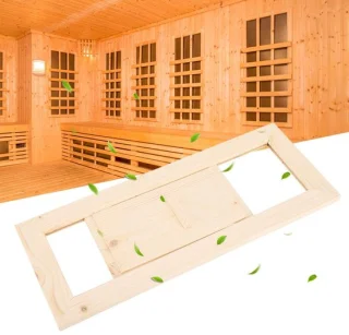 Ventilatierooster van hout voor sauna of hamam - 34 cm