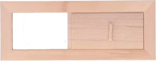Verstelbaar houten ventilatiepaneel voor sauna's