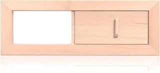 Verstelbare houten ventilatiegrille voor sauna en stoomcabine