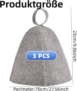Vilten sauna hoed unisex - sauna accessoires