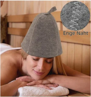 Vilten sauna hoed unisex - sauna accessoires