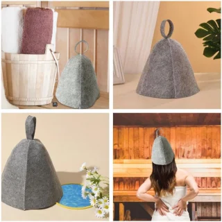 Vilten sauna hoed unisex - sauna accessoires