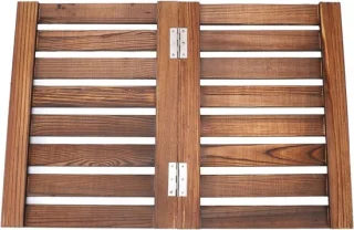 Vouwbare Houten Douchemat 59 x 41,2 cm