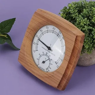 Wood Thermo-hygrometer 2-in-1