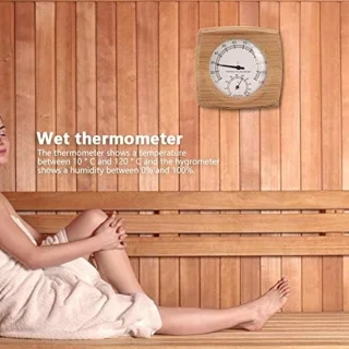 Wood Thermo-hygrometer 2-in-1