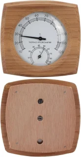 Wood Thermo-hygrometer 2-in-1