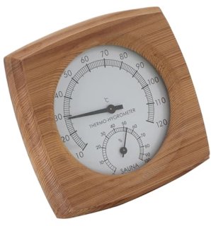 De Wooden Sauna Thermo‑Hygrometer in één oogopslag