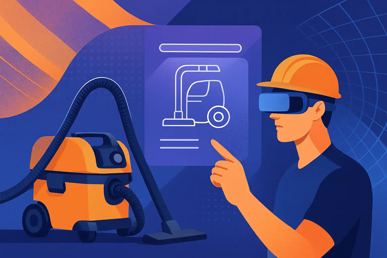 Bouwstofzuigers en AR/VR: hoe digitale instructies stofvrij werken verbeteren