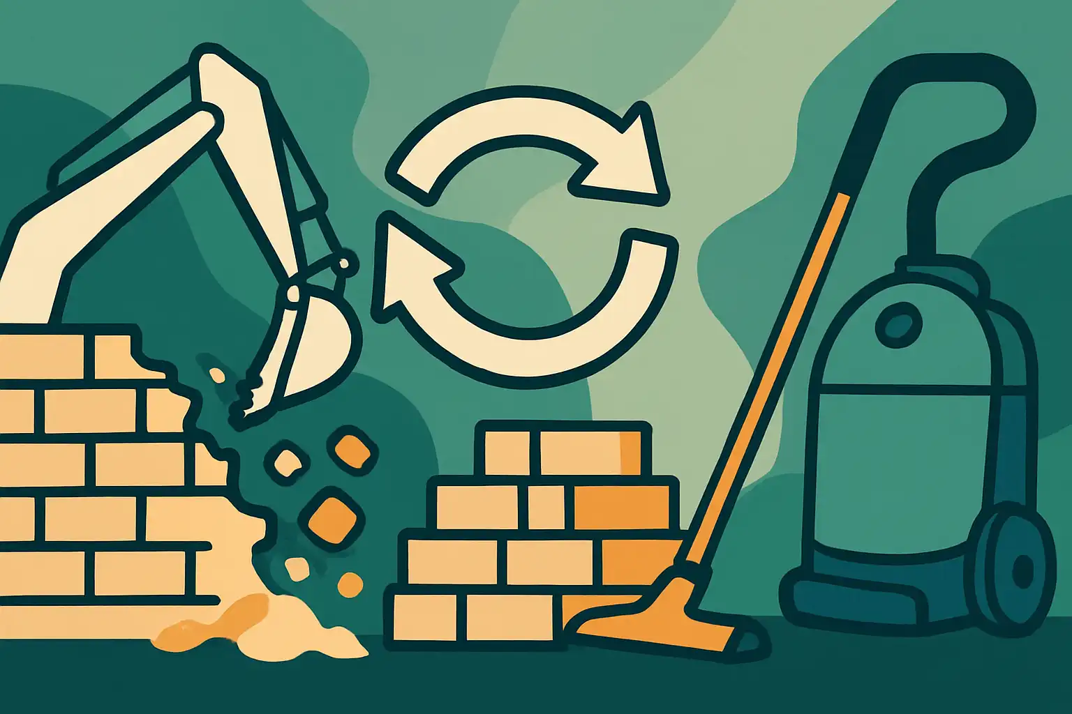 Circulair slopen: zo bescherm je herbruikbare materialen met een bouwstofzuiger