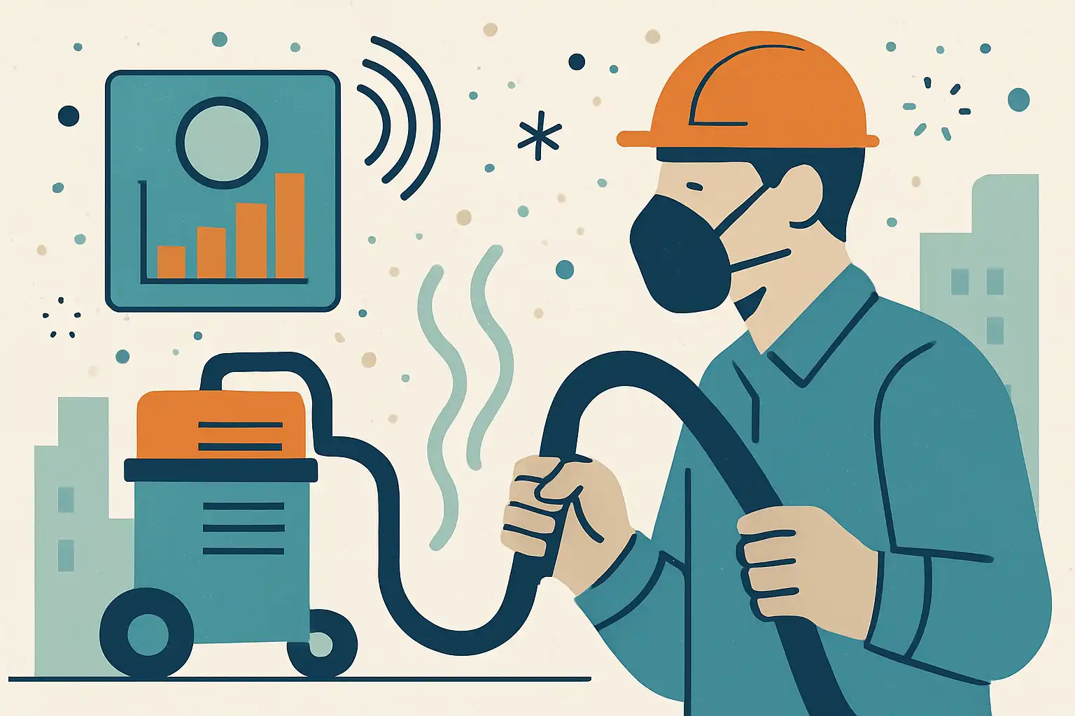 Meetbare meerwaarde: hoe je met een bouwstofzuiger en luchtkwaliteitssensoren gezondere bouwplaatsen creëert