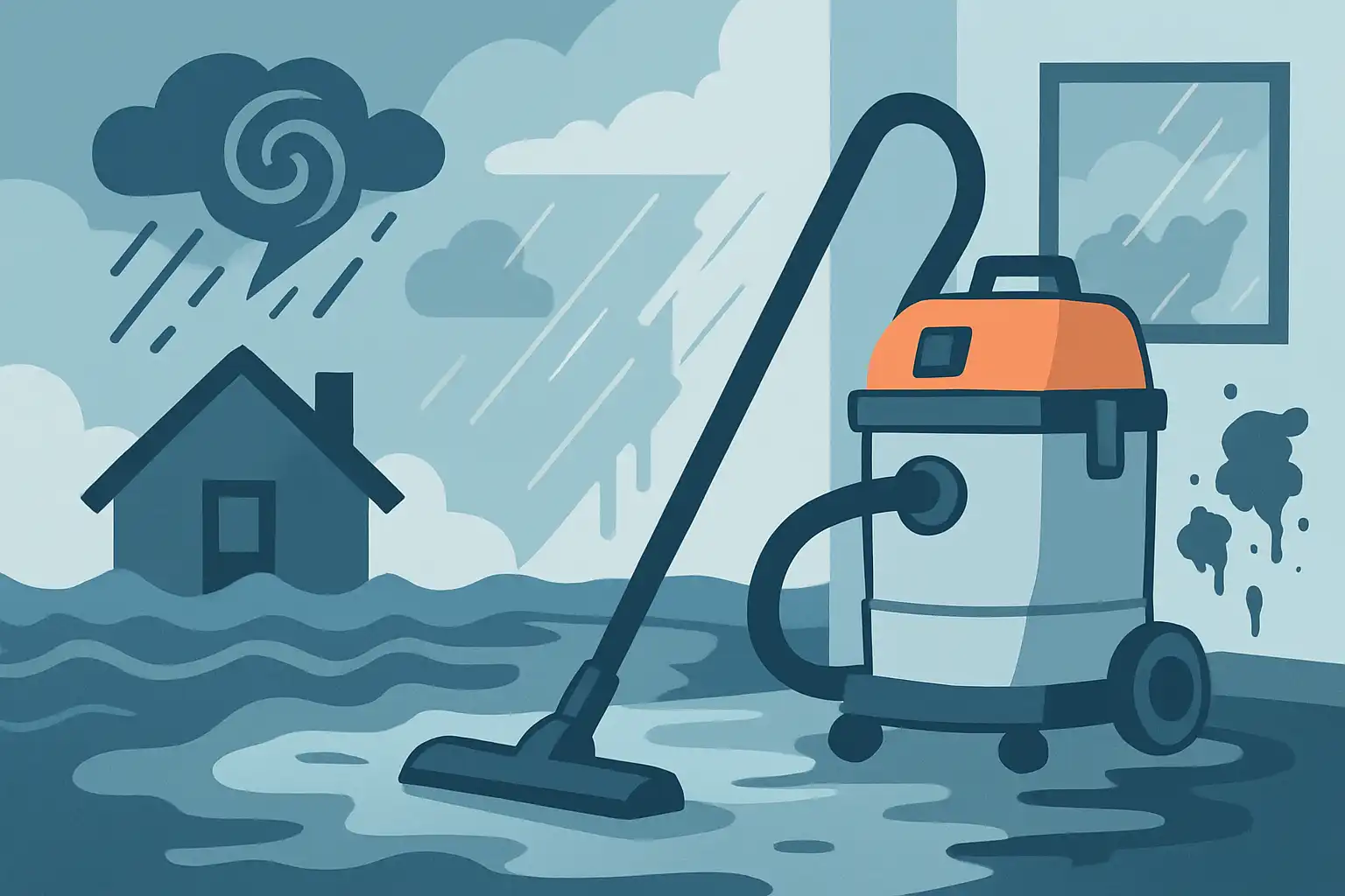 Na overstroming of stormschade: zo zet je bouwstofzuigers in voor sneller herstel en minder schimmel
