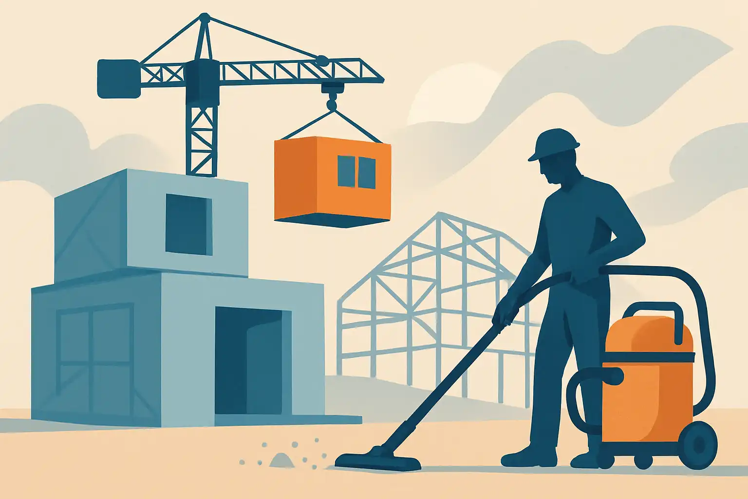 Prefab en modulair bouwen: zo optimaliseer je stofbeheer met bouwstofzuigers