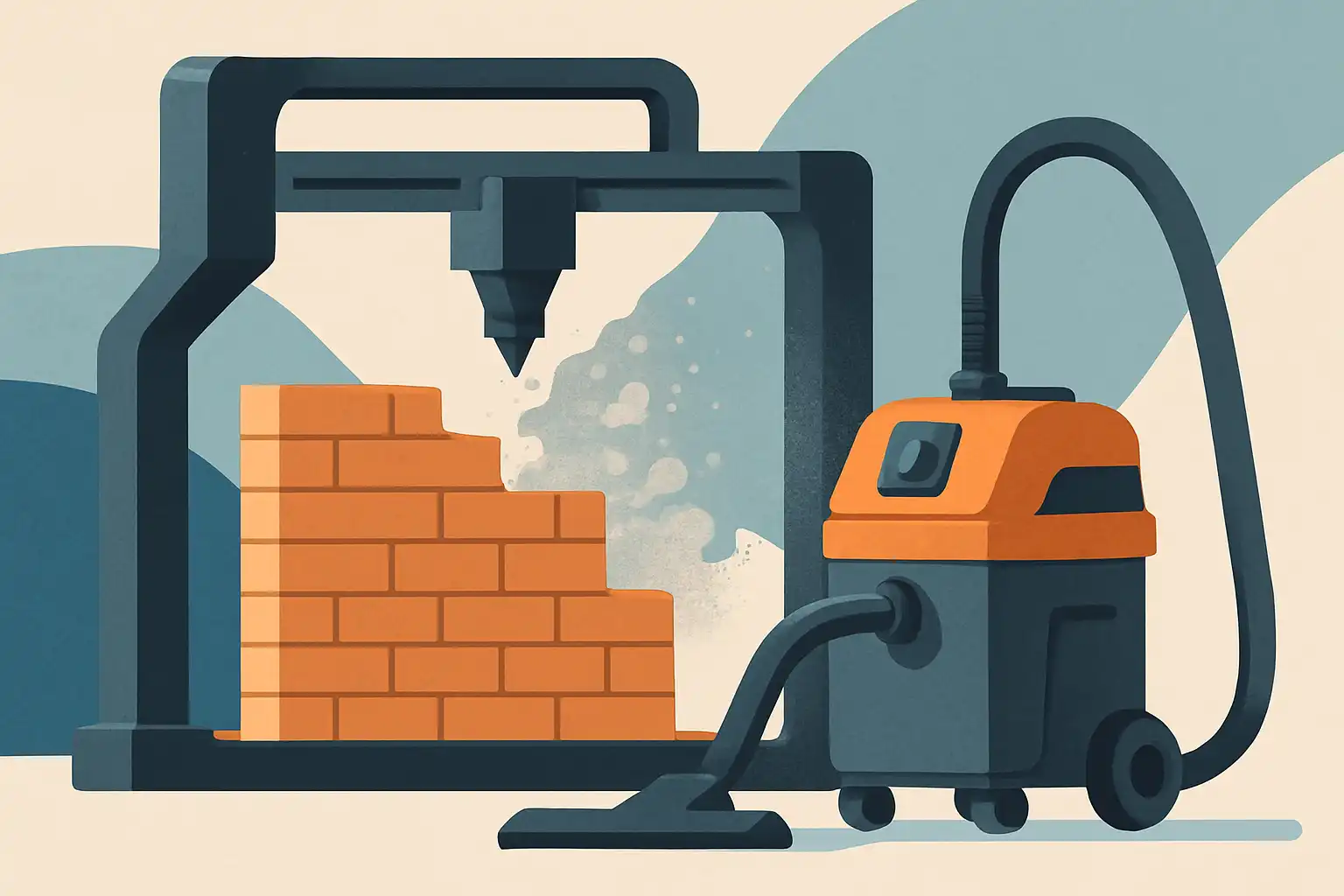 Stofvrij bouwen met 3D-print: welke eisen stel je aan je bouwstofzuiger?