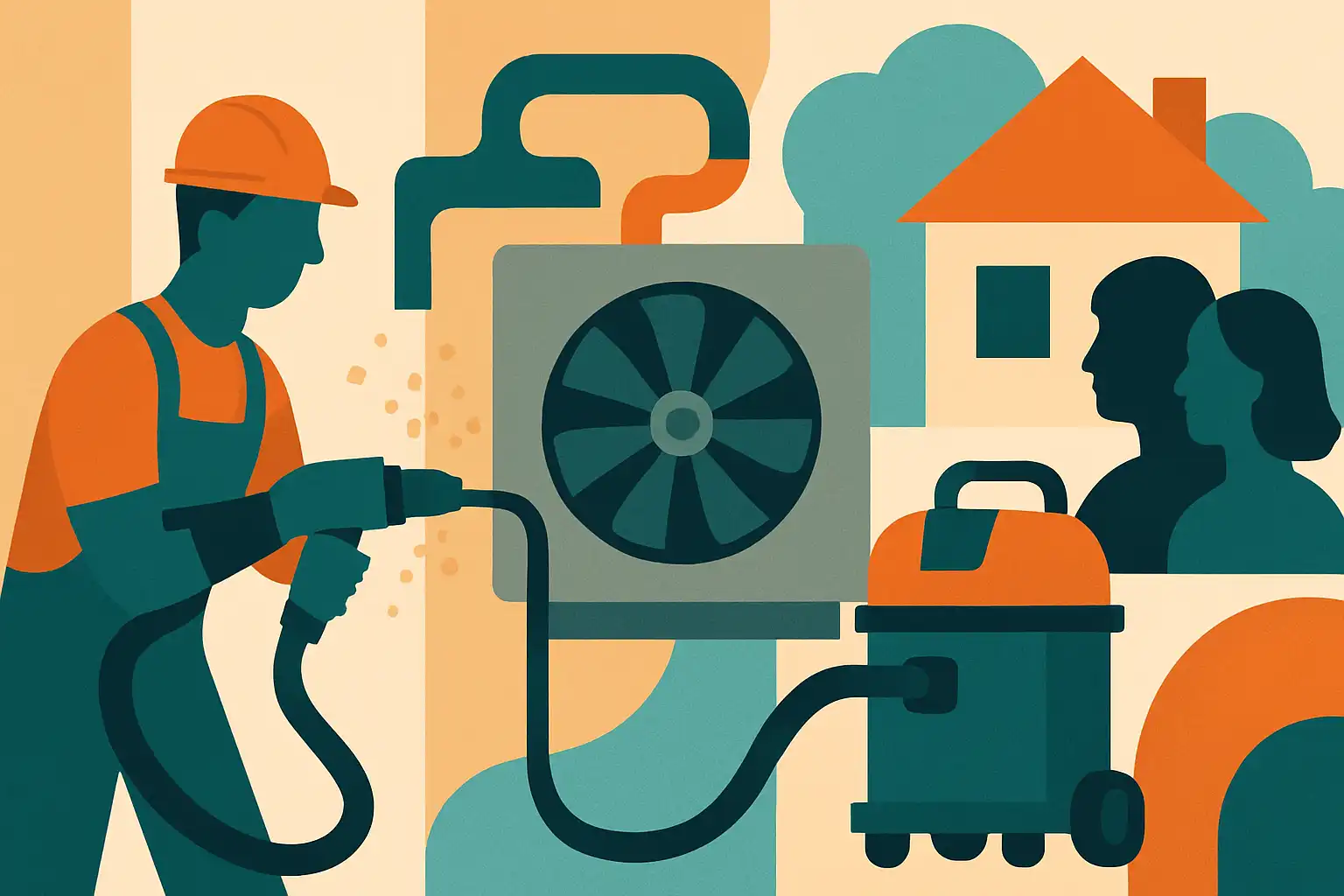 Stofvrij isoleren en warmtepompinstallaties: zo voorkom je schade en burenklachten met een bouwstofzuiger