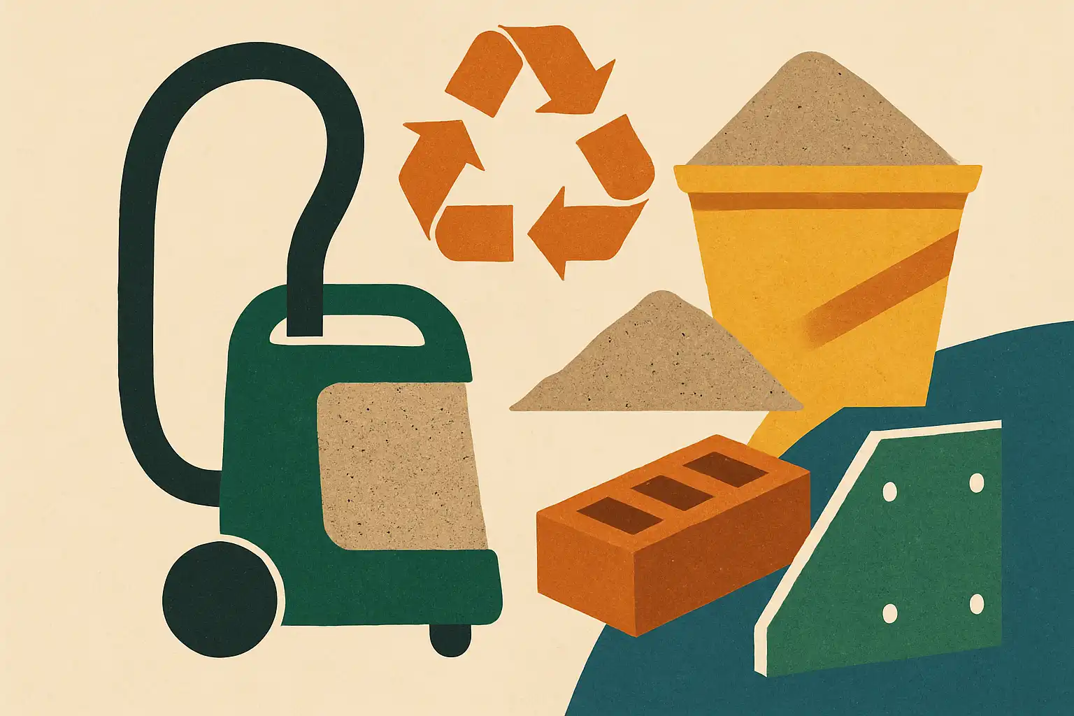 Van vuilnis naar grondstof: zo scheid en hergebruik je het stof uit je bouwstofzuiger