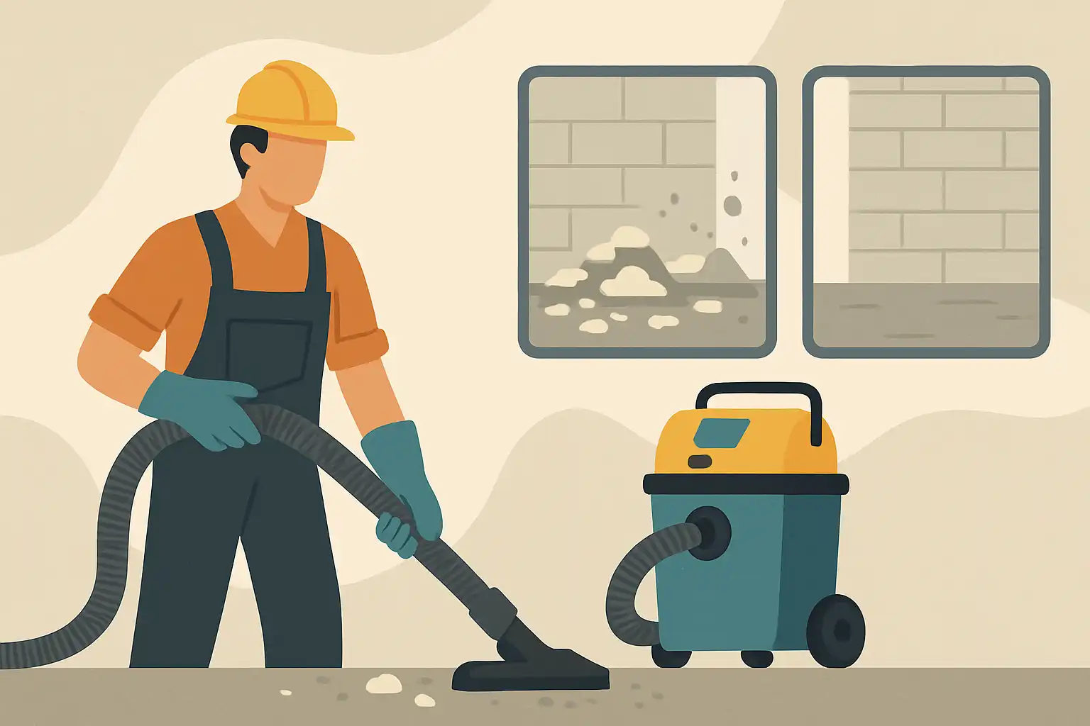 Waarom vakmensen bouwstofzuigers gebruiken voor betere voor-na foto's (en hoe jij dat ook doet)