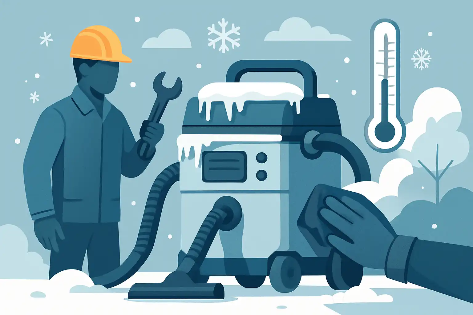 Winterproof je bouwstofzuiger: onderhouds- en preventietips voor koude klusdagen