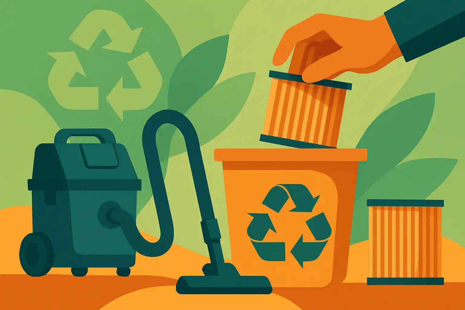 Zo recycle je gebruikte bouwstofzuigerfilters: waar je ze inlevert en waarom het loont