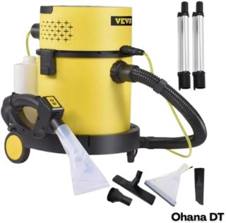 Vevor - Nat Droog Stofzuiger - 4 in 1 Vloerreiniger - Nat Droog Zuiger - Krachtige 1200W Motor - HEPA & Sponsfilter - 5 Borstels review