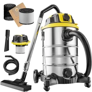 Industriële Nat- en Droogzuiger 30L 2200W - HEPA Filter en Blaasfunctie