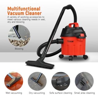 Wat vinden we goed aan de 800 W nat- en droogzuiger met 10 liter capaciteit voor efficiënt reinigen