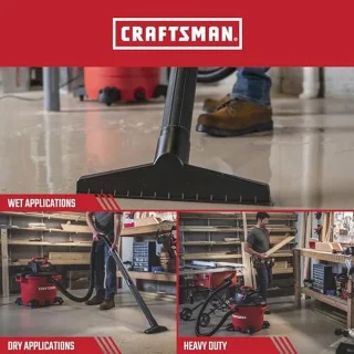 16-gallon werkplaats nat-droog stofzuiger