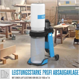 Afzuiginstallatie voor houtbewerking