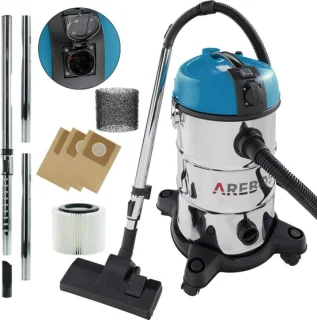 AREBOS Industriële stofzuiger 30L 1300W geel