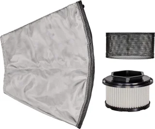 Aszuiger 1250W 20L RVS opvangbak op wieltjes complete set