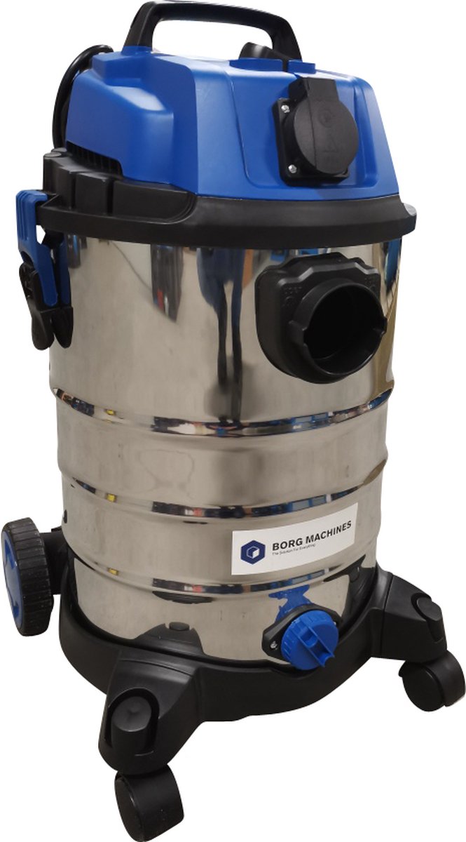 Borg Premium Alleszuiger Bouwstofzuiger Nat en Droog 1600W 30L
