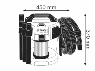 Bosch Professional GAS 18 V-10L Accu Bouwstofzuiger 10L zonder Accu en Lader
