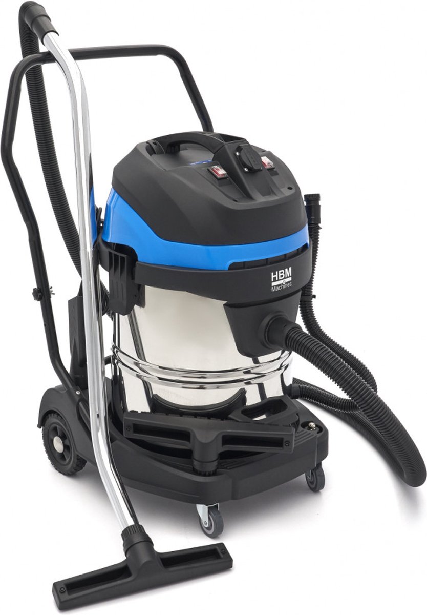Bouwstofzuiger RVS 60L 2400W 2-motoren