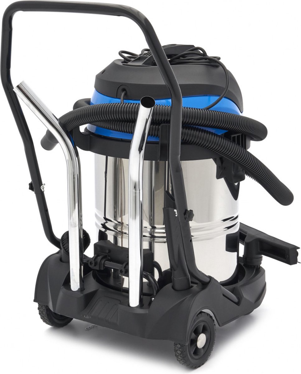 Bouwstofzuiger RVS 60L 2400W 2-motoren
