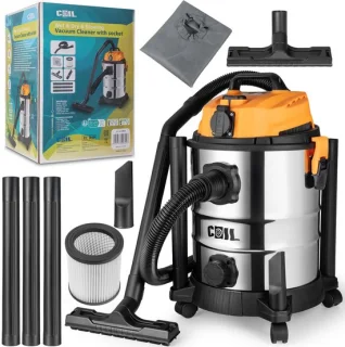 COIL 25L Nat- en Droogzuiger – stevige allrounder voor werkplaats en bouw