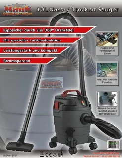 Compacte nat-/droogzuiger