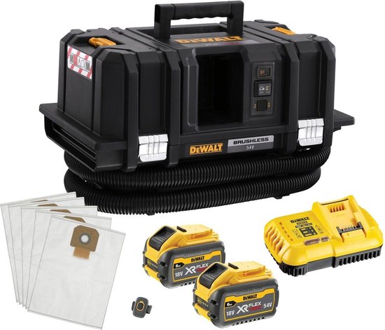 DeWALT DCV586MT2 54V XR FlexVolt Nat- en Droogstofzuiger review