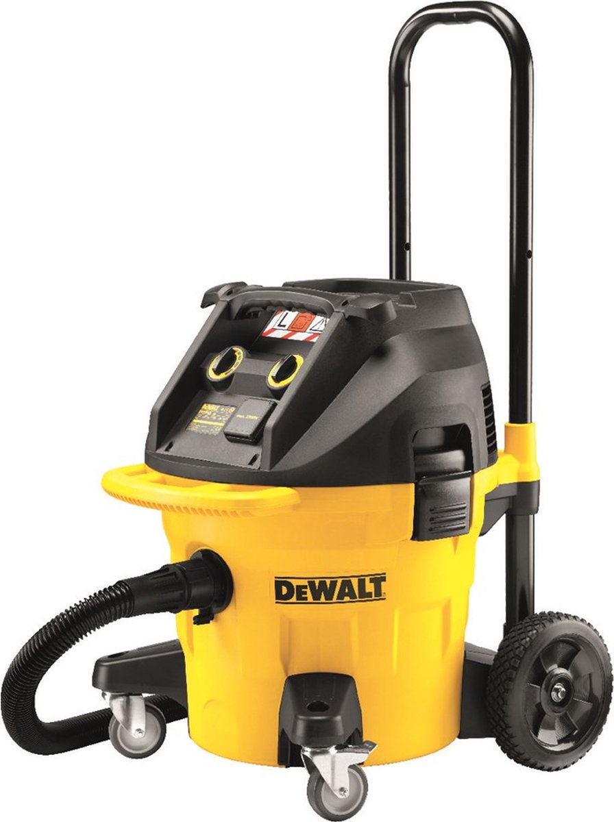 De DeWALT DWV902L Nat- en droogzuiger 35L Klasse L in één oogopslag