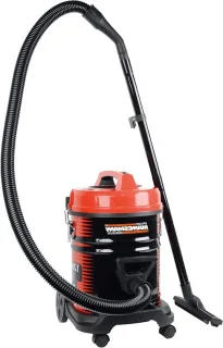 Droogzuiger 1200W 25 liter zwart rood