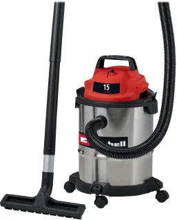 De Einhell elektrische nat-/droogzuiger TC-VC 1540 S in één oogopslag