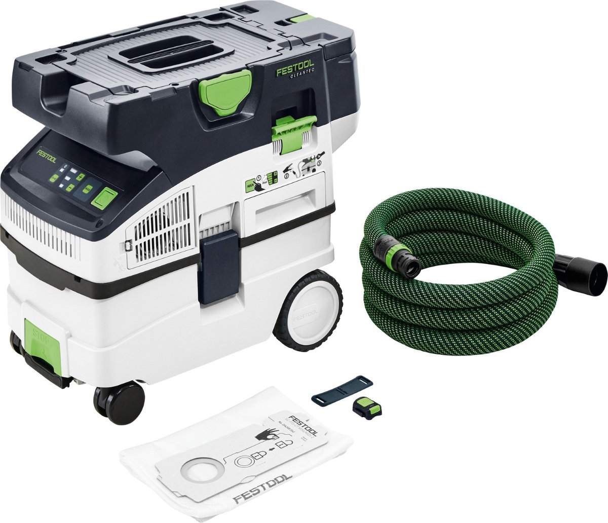 De Festool CLEANTEC CTMC MIDI I-Basic Accu stofzuiger 577067 in één oogopslag