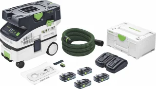 Wat vinden we goed aan de Festool CTLC MINI I-Basic 36 V accustofzuiger