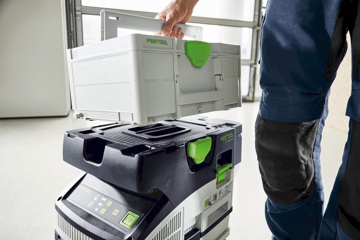 Wat vinden we goed aan de Festool CTLC MINI I-Plus Accustofzuiger 2x18V 5.0Ah 577670