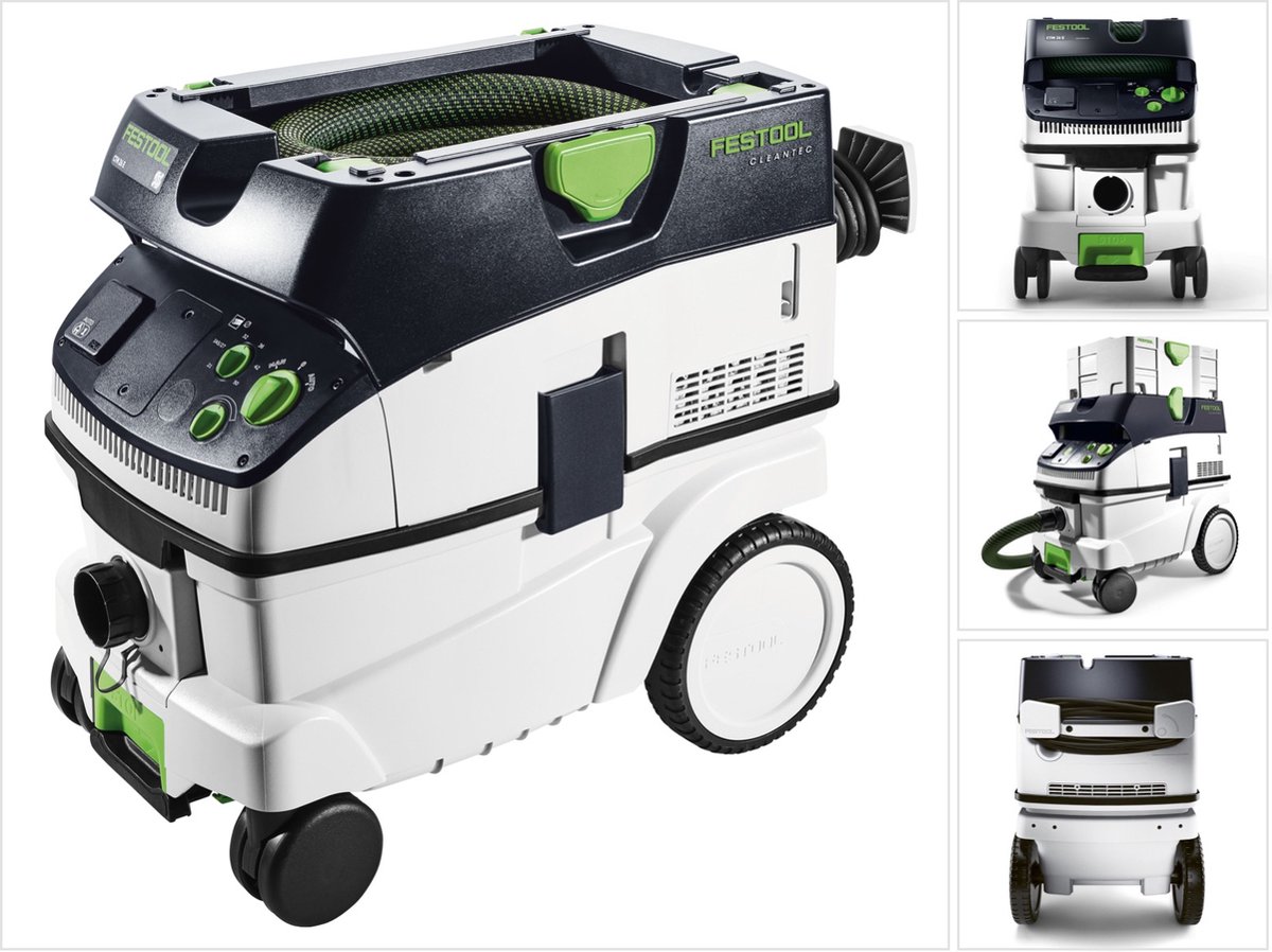 Wat vinden we goed aan de Festool CTM 26 E Mobiele Bouwstofzuiger 1200W