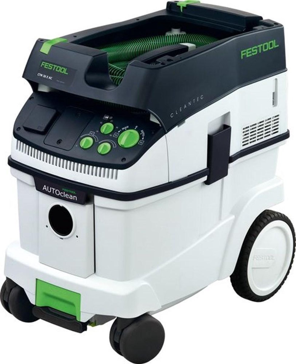 Wat vinden we goed aan de Festool CTM 36 E AC Bouwstofzuiger - 574983